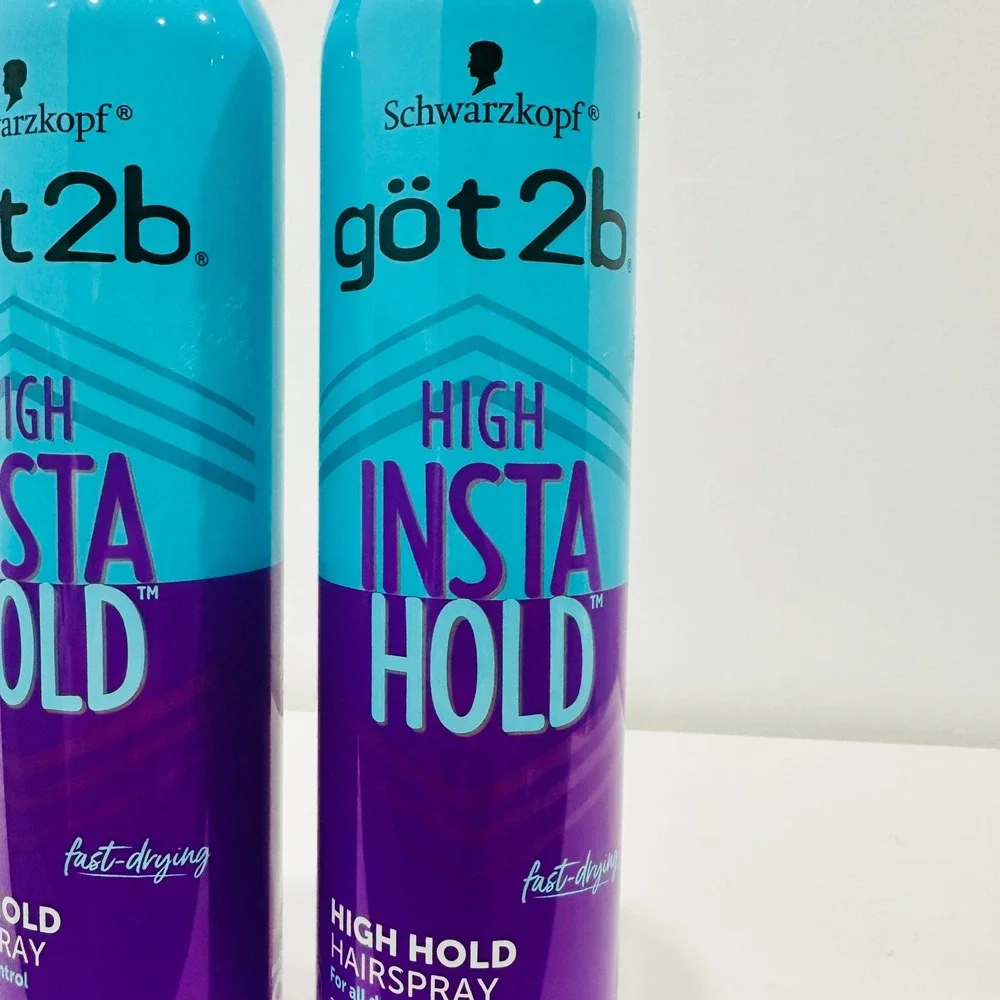 Schwarzkopf got2b High Insta Hold Hairspray 9.1 oz 2 Pack Fast Drying High Hold